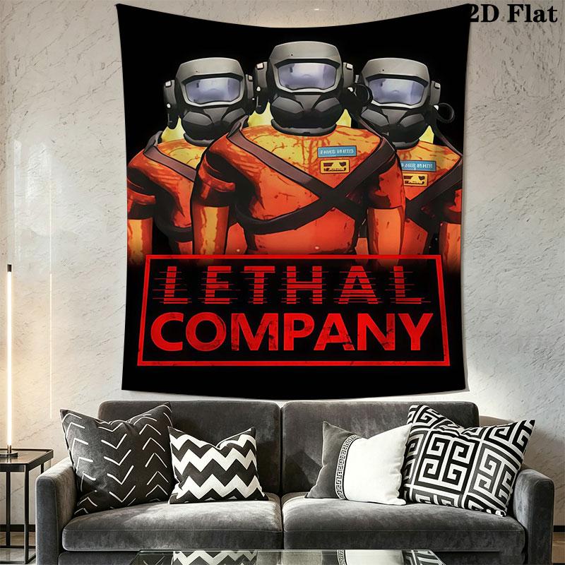 Lethal Company Wall Hanging Printed Fabric Blanket Decorative Tapestries for Bedroom Living Room Home Decor