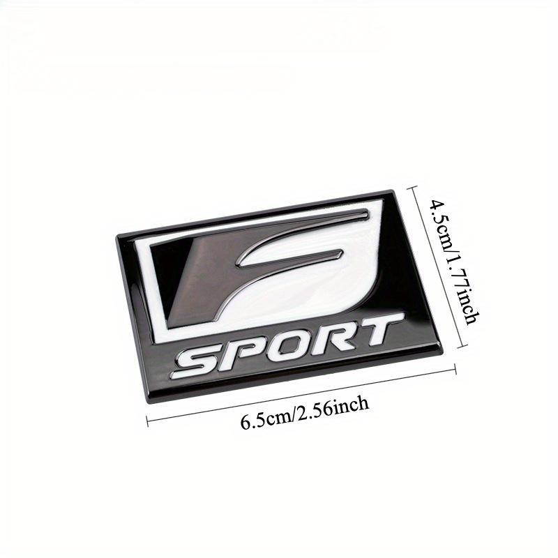 F SPORT Prémiové kovové autoemblém - Odolná vnější dekorační nálepka pro všechna vozidla