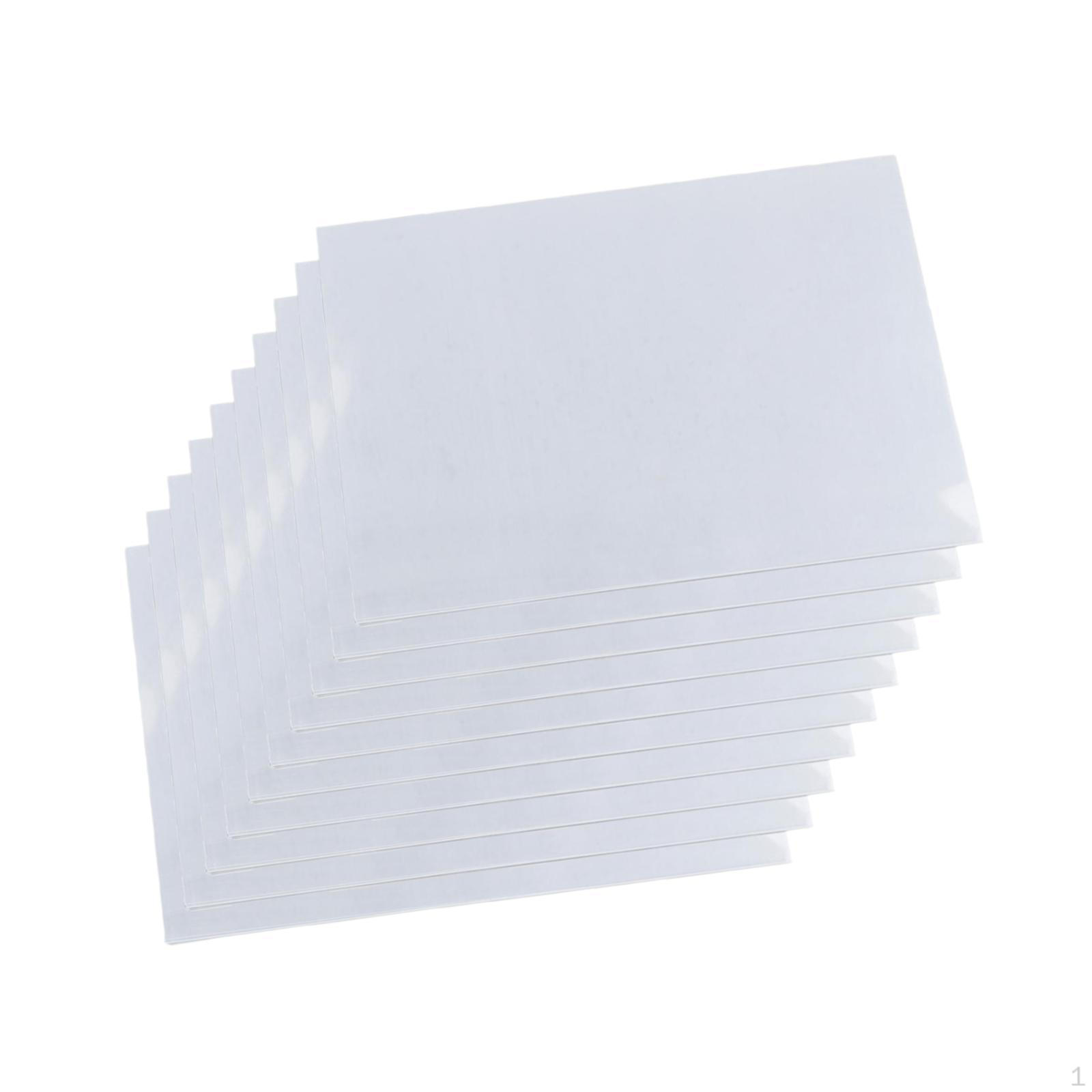 

10 листов термоусадочной бумаги 5,7x7,8 дюйма для различных поделок ручной работы Transparent