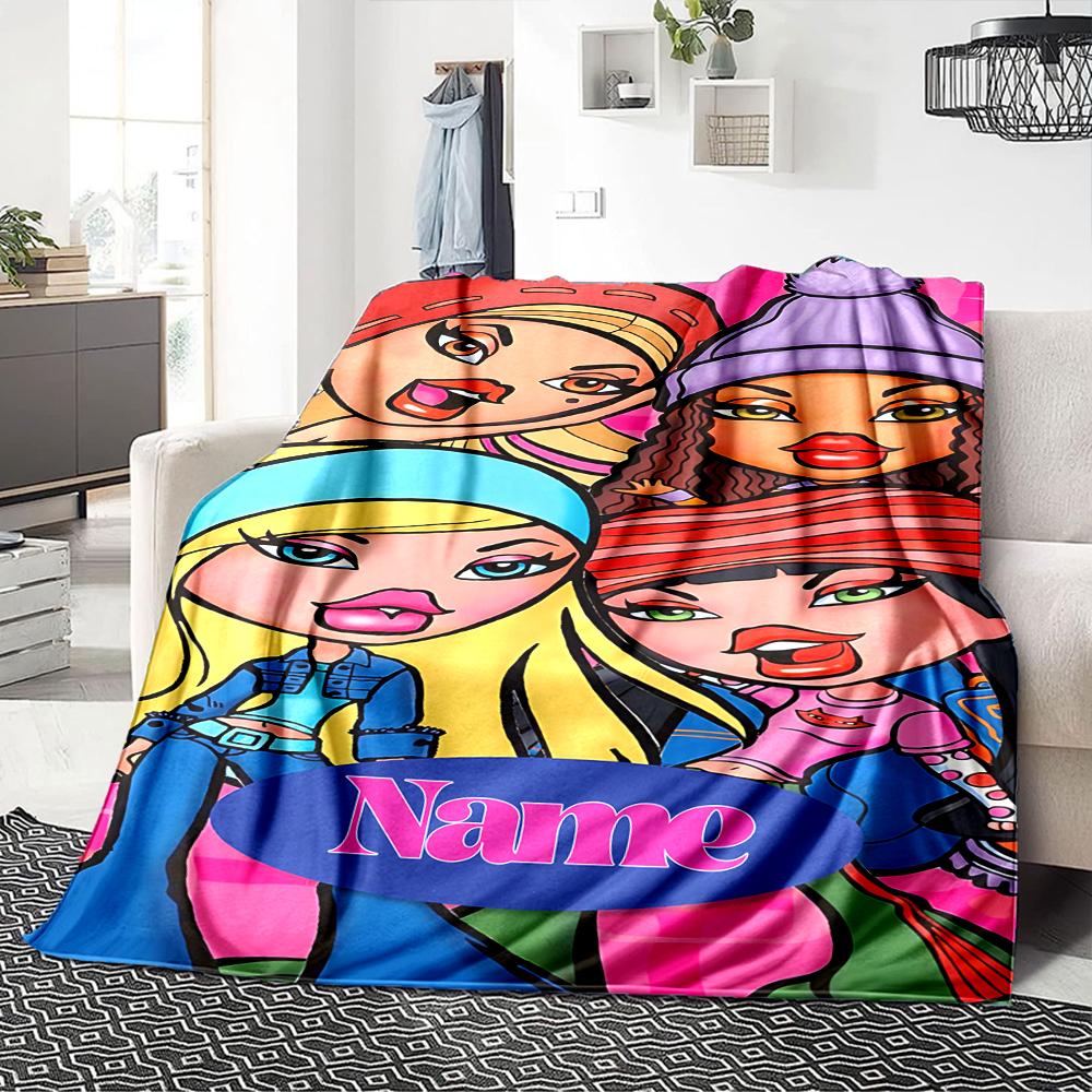 Custom Name Starlit Fashion Journey blanket for Couch & Bed, Plush Cozy Fuzzy Blanket Super Soft & Warm Blankets for Fall and Winter. 0908149