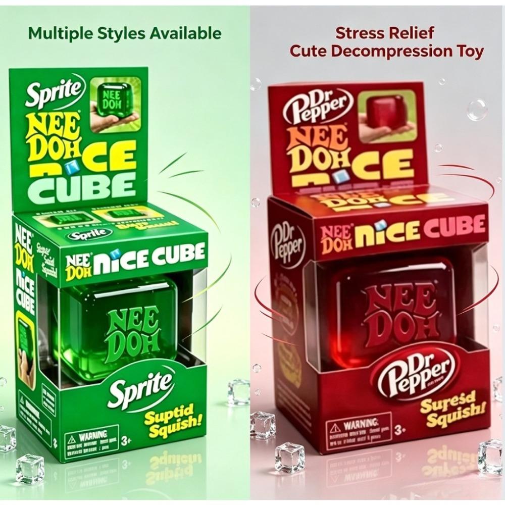 Needoh Nice Cube Zacht Squishy Knijpspeeltje Angstverlichting Fidget Cube Bureau Stressverlichter Ideaal Cadeau Voor Volwassenen