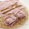 6pcs Cotton Gauze Table Towel Washable Table Decoration Household Tea Towel  Banquet