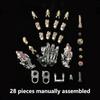Punk-Style Robotic Hand Creative Movable Finger Joints Hand Pendant Small Hanging Decoration For Stress Relief Desk Ornaments