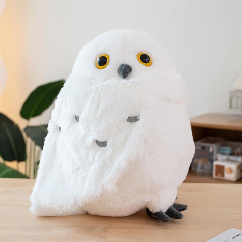 

Милая и очаровательная плюшевая игрушка-сова, белая кукла-сова, детский компаньон, кукла-марионетка для комфорта 36*30*30cm（0.65kg）