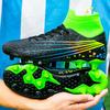 Summer high top soccer cleats teen adult competition training long spikes and broken spikes soccer cleats