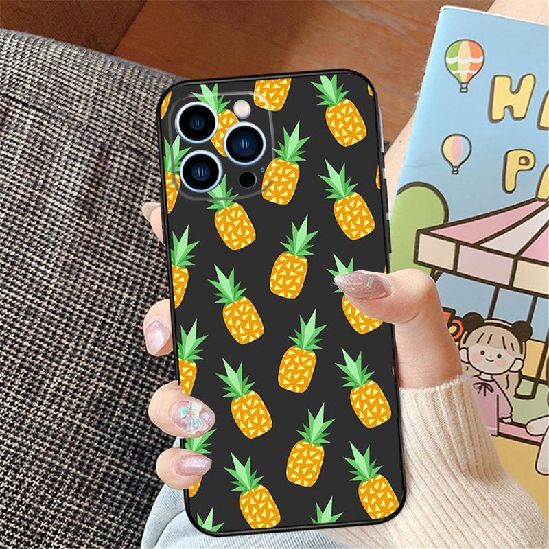 Summer Fruit Pineapple Phone Case For iPhone 15 12 11 13 14 16 Pro Max XS X XR Plus 6S Plus 12 Mini Cover