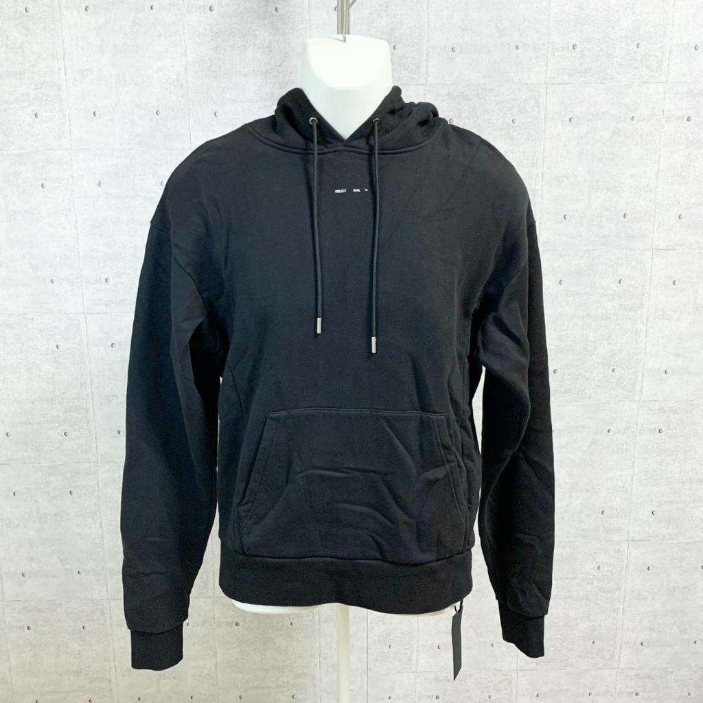 [USED] Sold out (Overseas exclusive) HELIOT EMIL Black Logo Hoodie