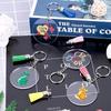 6/20Pcs/Lot Acrylic Clear Circle Discs Keychain Set with Leather Tassel Pendant Jump Rings for Vinyl Kit DIY Keychain Vinyl Crafting
