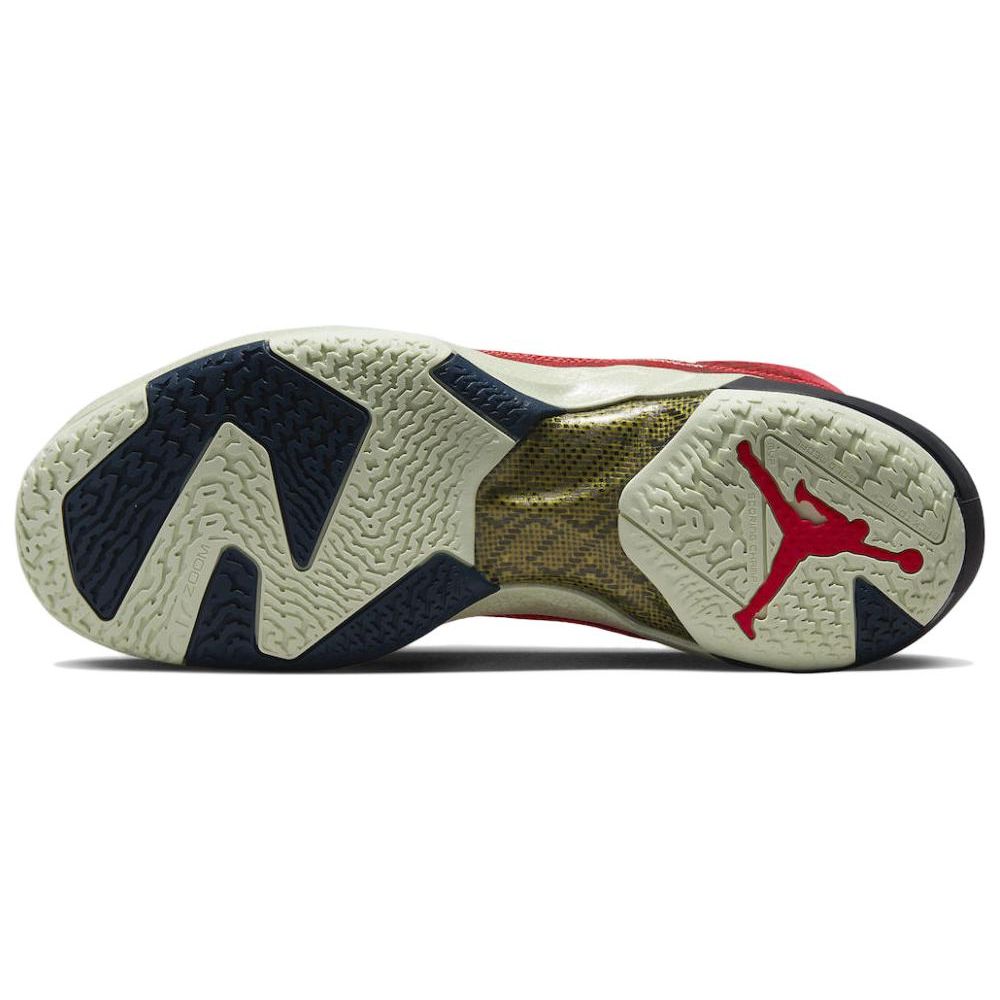 Rui Hachimura X Air Jordan 37 Siren Red Men Sneakers Sea-Glass Flash-Crimson Armory-Navy DX1691-600