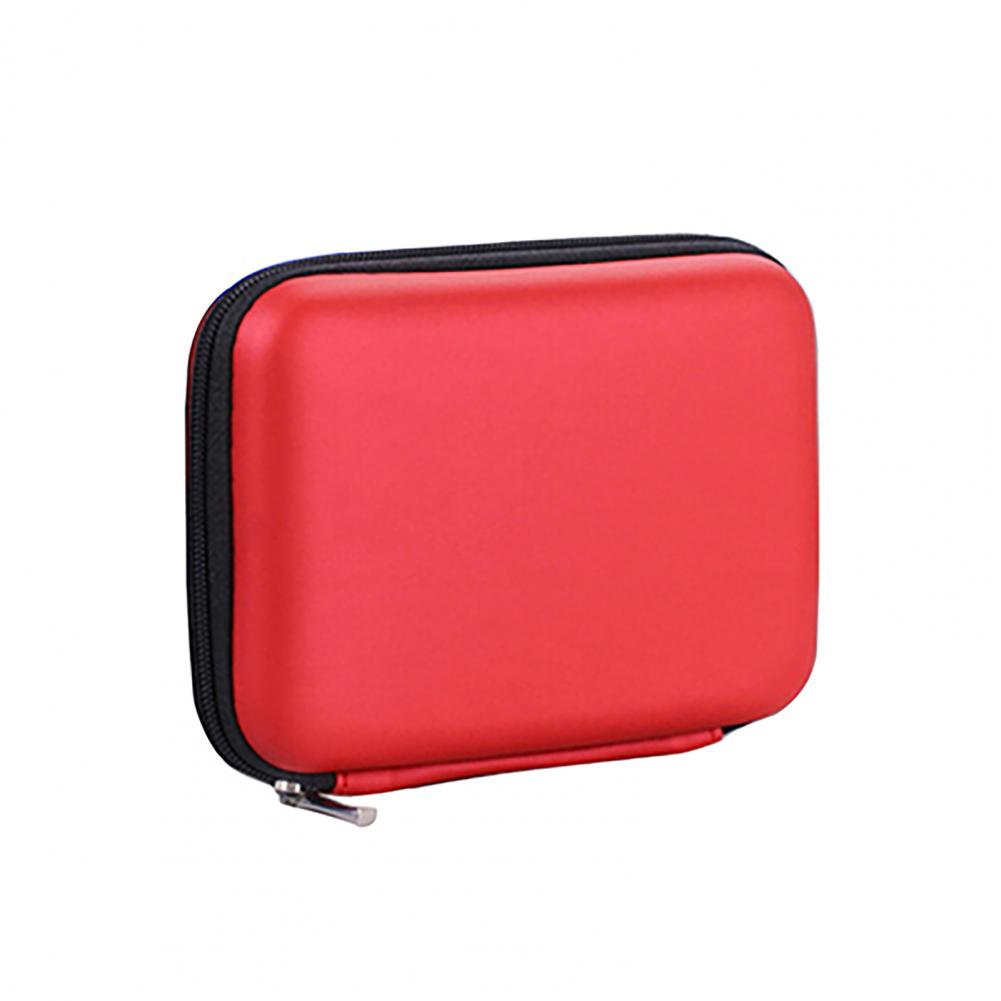 2.5 Inch Hard Disk Box Protective Case EVA Mini Storage Cover Zipper Bag USB External HDD Bag External Hard Drive Carrying Case