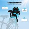 Kids Bike Seat Rear Mounted Child Bike Seat with Safety Belt & Footrest Brackets & U-Shaped Guardrails,Toddler Child Saddle Seat