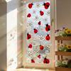 Window Sticker Healing Spring Window Scene Peel Stick Static Privacy Film Flower Bee Pattern Home Door Mirror Decal