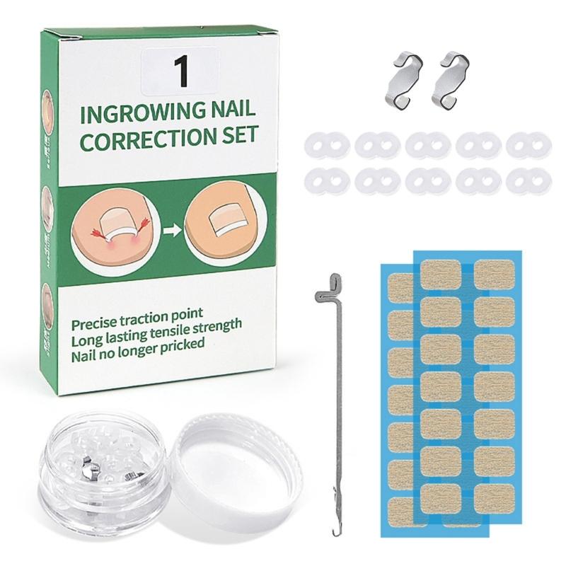 Professional Curved Nail Strips Toe Pads Kit Embedded Curled Nail Corrector At Home Treatments Solution