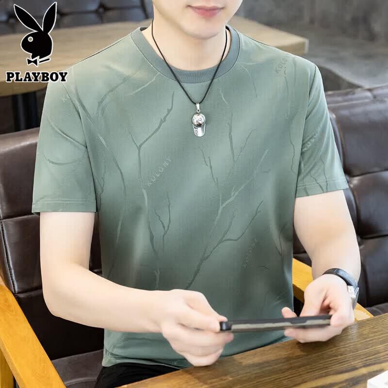 Playboy Men s Silk Blend Short Sleeve T-Shirt 3XL