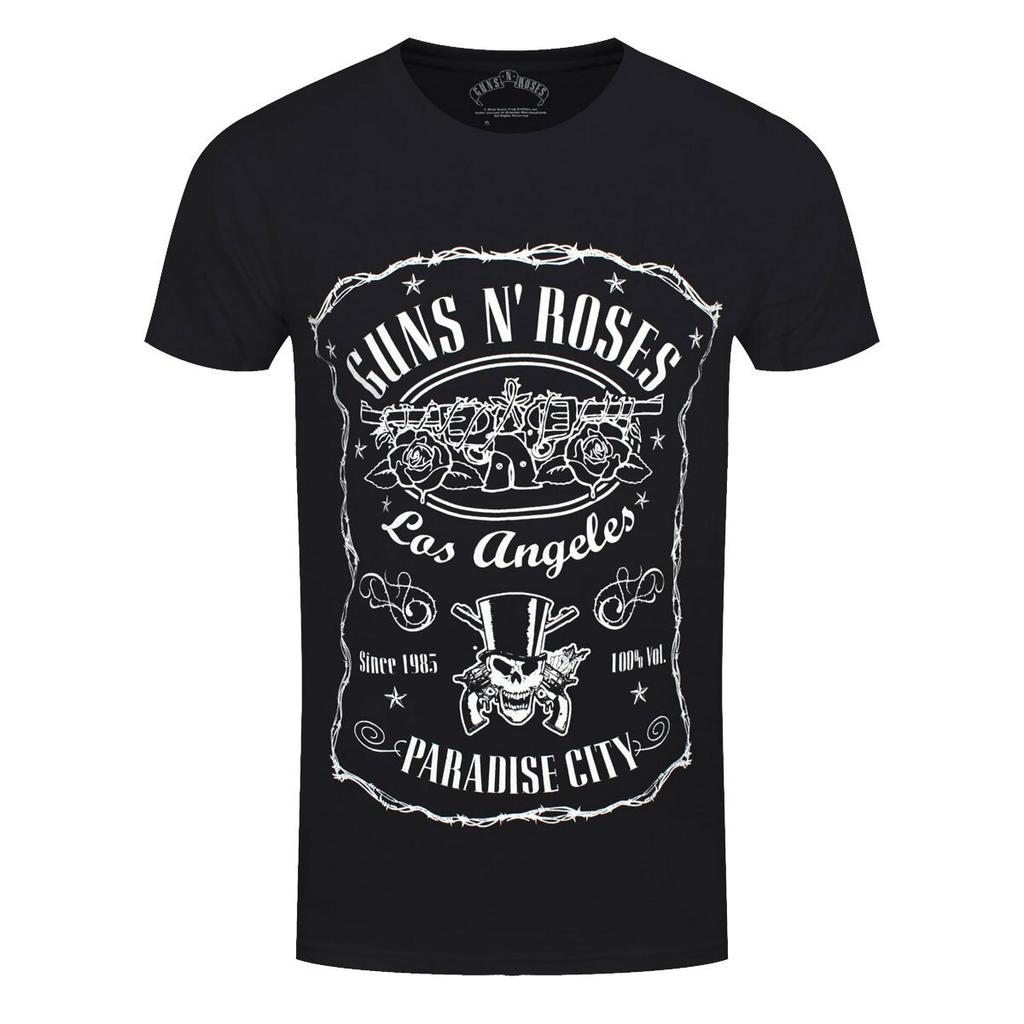 Guns N Roses T-Shirt Paradise City GNR Rock Band New Black Official