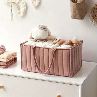 Yousheng Bolsa Organizadora Portátil para Fraldas de Bebê com Alça Grande Capacidade Multiuso Amigável para Viagem Bolsa de Mão para Armazenamento de Essenciais de Bebê