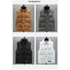 New Vest Jacket Men's Autumn Winter Warm Sleeveless Coat Stand Collar Padded Waistcoat Corduroy Work Wear Male Clothes 5XL