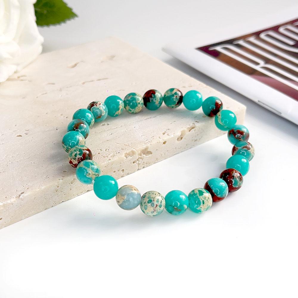 Wholesale 8 Mm Charm Beaded Bracelet Natural Stone Bracelet Crystal Bracelet Natural Stone Beaded Bracelet