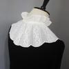 Lace Embroidered Ruffle Collar Removable Detachable Collar Elegant Women Fake Collar  Fashion