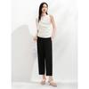 JUZI ANNACO Women's Relaxed Curved-Leg Cropped Pants