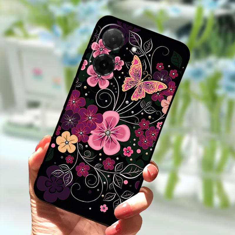 Custodia Morbida Per Xiaomi Redmi A5 4G Silicone TPU Nera Copertura Protettiva Per Telefono Per Poco C71 4G Design Popolare Bumper Ammortizzanti Borse
