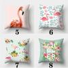 Tropical Flamingo Print Pillowcase Square Peach Skin Sofa Pillowcase Home Decor Pillowcase