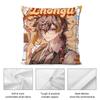 Anime Game G-Genshin Pillow Case Short Plush Double-sided Print Square Throw Pillow Covers Sofa Home Cushion Decor