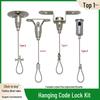 Adjustable Safety Hanging Kit: Rope, Buckle & Acrylic Board Line