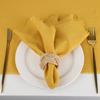 4-pack of vintage frayed-edge napkins, 42cm x 42cm, available in multiple colors, simple table decorations, Western-style napkins and tablecloths.