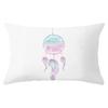 30X50cm Feather Pattern Printed Decorative Cushion Bedroom Living Room Backrest Home Rectangular Pillowcase