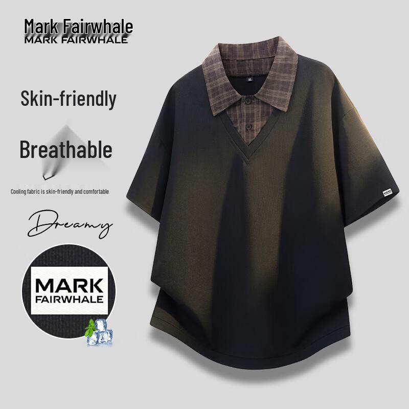 

MARK FAIRWHALE Men s Short Sleeve Cool-Touch Polo Shirt L