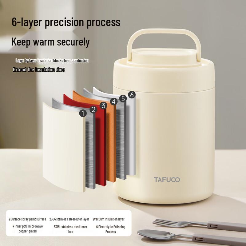 Tafulgao T0265 Insulated Stainless Steel Lunch Box