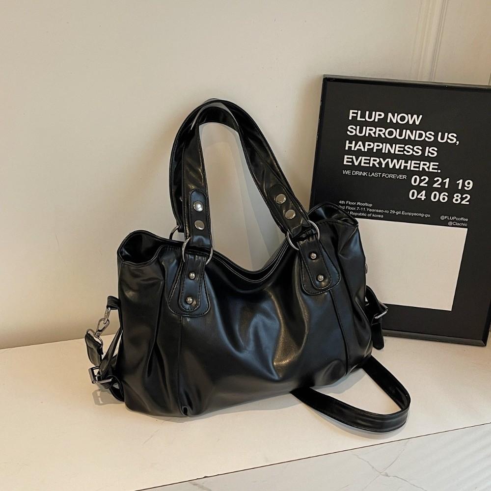 Large Capacity Handbag Zipper Closure Tote Bag Vintage Hobo Bag Work Commute