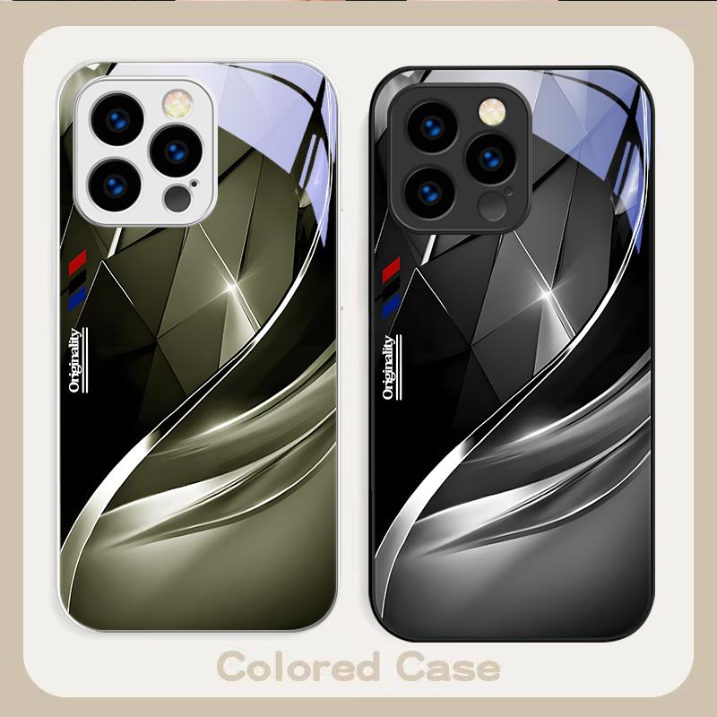 Abstract Art Triangle For iPhone 17 Air 16 E 15 14 13 Plus 12 mini 17 Pro Max 11Pro XR Xs X 7 8 11 Tempered Glass Phone Case