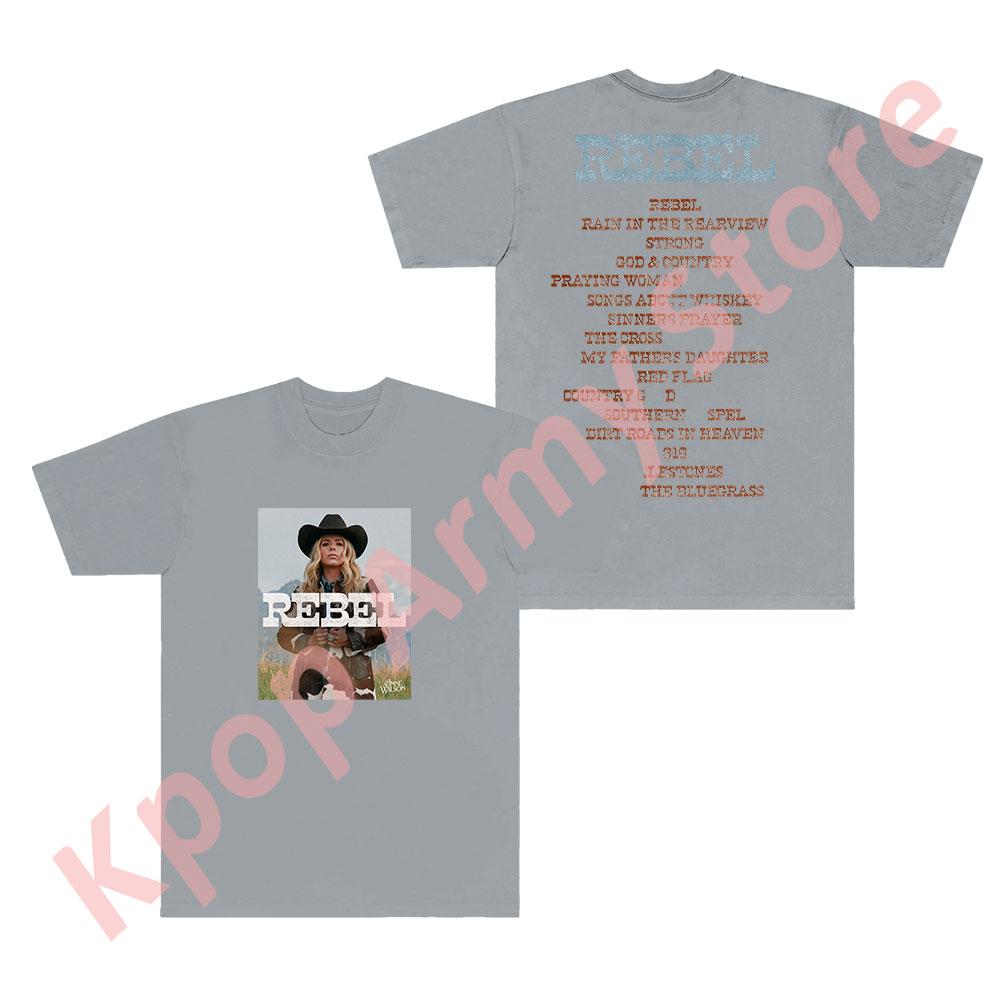 Anne Wilson Rebel Tracklist Tee Singer Tour Merch Tshirts Women Unisex Fashion Casual Crewneck Short Sleeve S