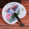 In Stock: Chinese Style Mini Round Folding Fan with Flower Bird Landscape Painting