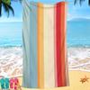 Geometrische Muster Serie digital bedrucktes Polyester Superfeine Faser beidseitiger Fleece Strandurlaub Badetuch, Strandtuch