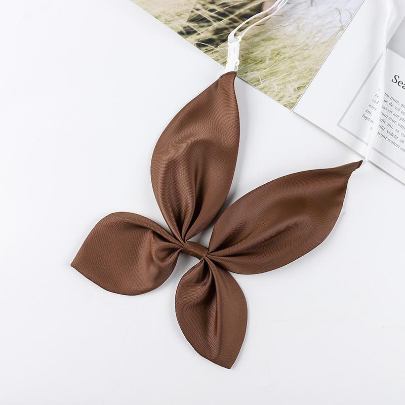 Solid Color Rabbit Ear Shape Butterfly Bow Tie Student Uniform Accessories