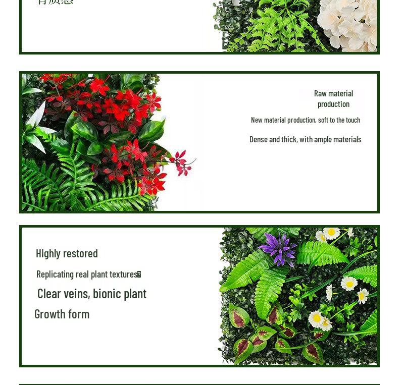 Künstliche Blumenwand für die Dekoration von Einkaufszentren im Freien