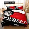 Tony Montana Scarfaces Bedding Set Boys Girls Twin Queen Size Duvet Cover Pillowcase Bed Kids Adult Home Textileextile