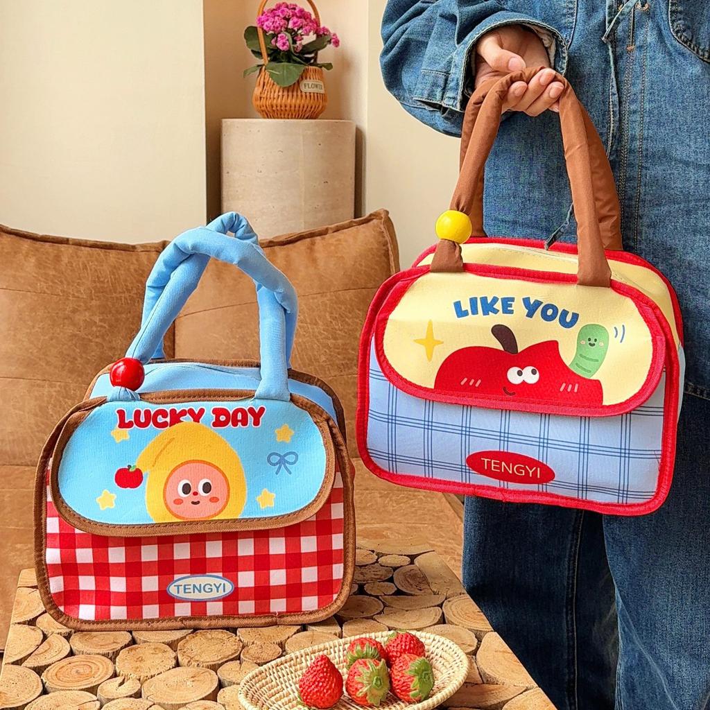 Large Capacity Insulated Bento Lunch Bag for Office, Breakfast & Meals