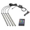 Neon 48 72 Led Car Interior Ambient Foot Light With Usb Wireless Remote Music App Control Auto Rgb Atmosphere Decorative Lamps