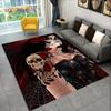 Teppich mit 3D-Motiv, Gothic-Horror, weiblicher Totenkopf, totes Mädchen, Teppich für Zuhause, Wohnzimmer, Schlafzimmer, Sofa, Fußmatte, Dekor, rutschfeste Bodenmatte