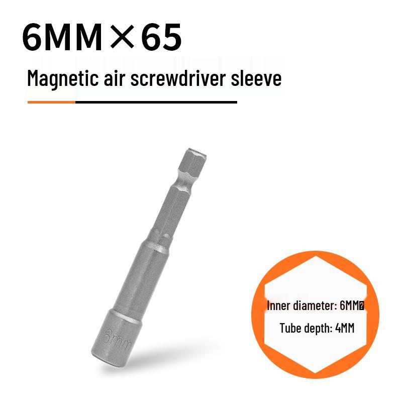 Strong Magnetic Hex Socket Bit Set for Electric & Air Wrench, Deep Extended Rod Screwdriver, Hand Drill