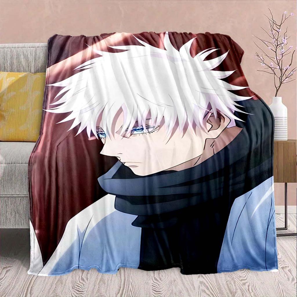 Jujutsu Kaisen Flannel Stylish Blanket Soft Warm Cozy Throw Lightweight Sofa Bed Decor -QJY