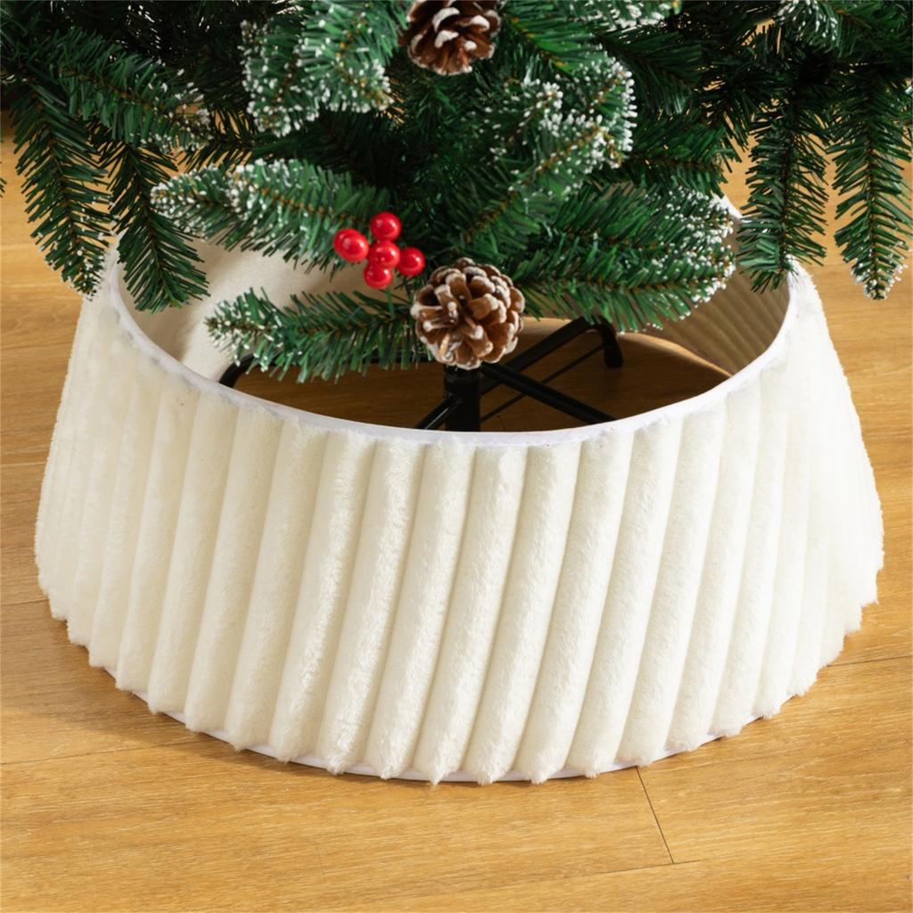 Modern Pleated Fabric Lampshade, Neutral Cream Color Drum Style Shade for Table or Floor Lamps, Soft Light Diffusion, Home Decor Accessory