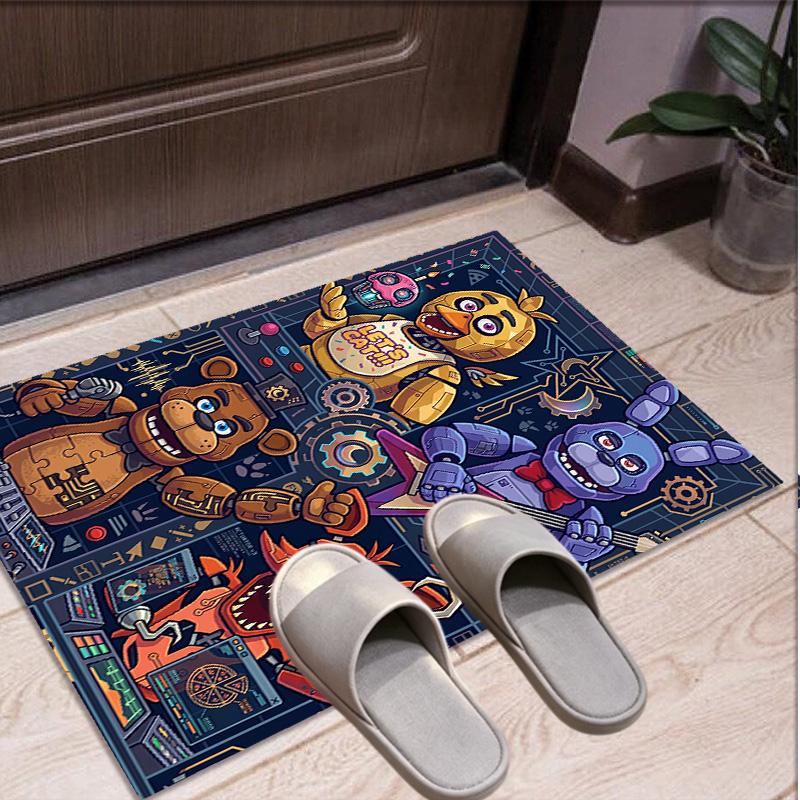 Five Nights at Freddy's Pattern Rug, Indoor/Outdoor Mat, for Picnic, Gameroom, Bedroom, Office, Living Room, Home Decor Carpet, Birthday Gift