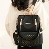 Student School Bag Large Capacity Backpack Rivet Inlaid Women's Backpack
