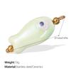 Collana Serie Oceano Placcata Oro 18K con Ciondolo Pesce in Ceramica e Stella Marina