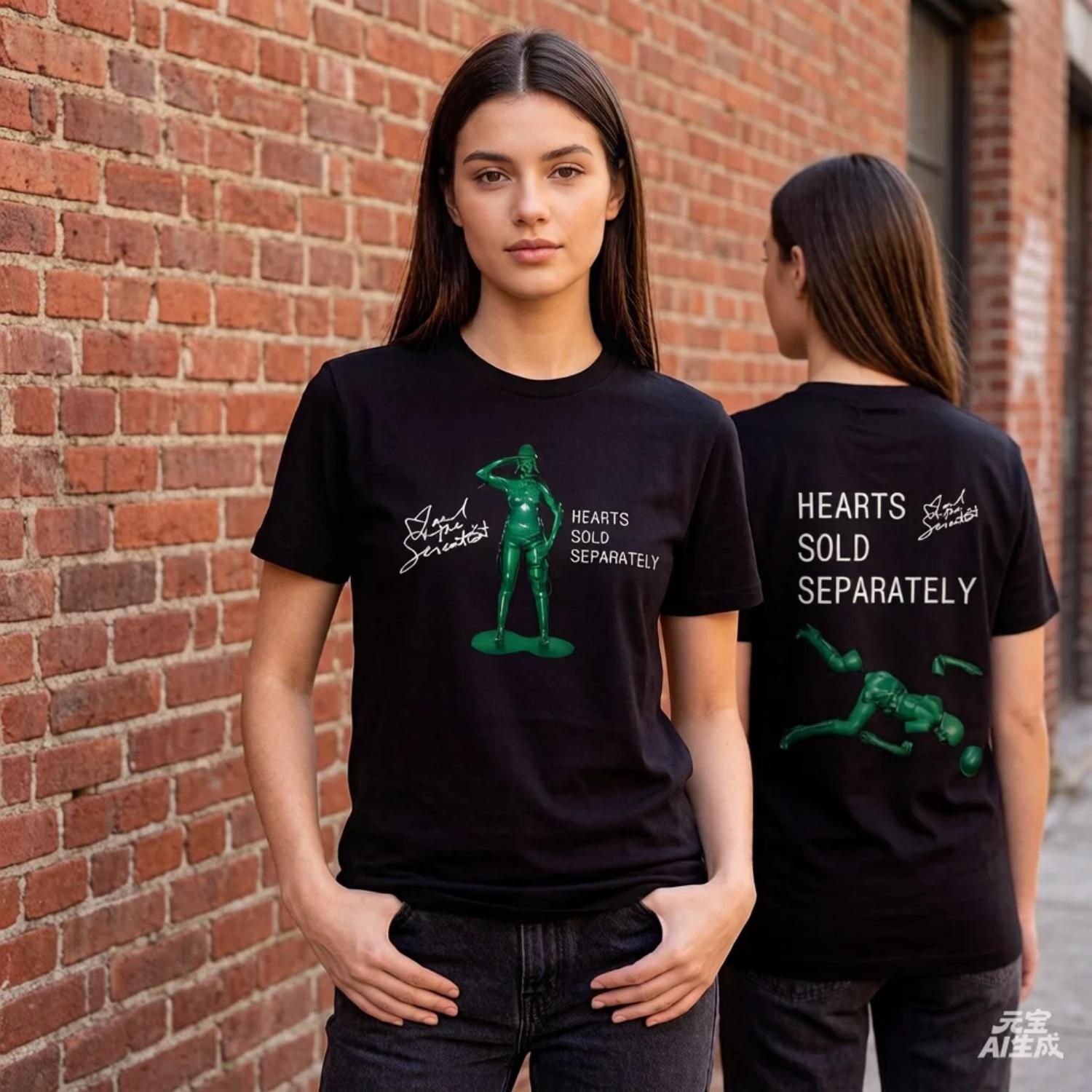 

Футболка Mariah The Scientist Hearts Sold Separately Новый Альбом Графические Футболки Женская Хлопок Круглый Вырез Короткий Рукав Одежда Унисекс Y2K S чёрный